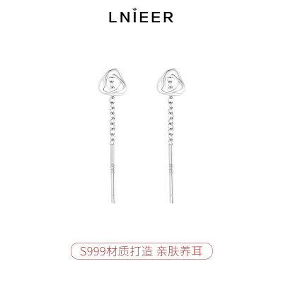 999纯银莫比乌斯简约流苏耳线女2025新款耳钉小众耳环耳饰送女朋友老婆情人节七夕生日礼物