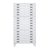 锦北 底图柜资料储存柜工程图纸柜底图储物柜多层抽屉柜 0号三层带轮子