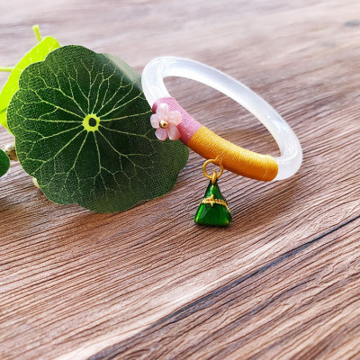 chunmi冰种玉髓儿童手镯玉小女孩宝宝婴幼儿女童玛瑙手镯小公主可爱