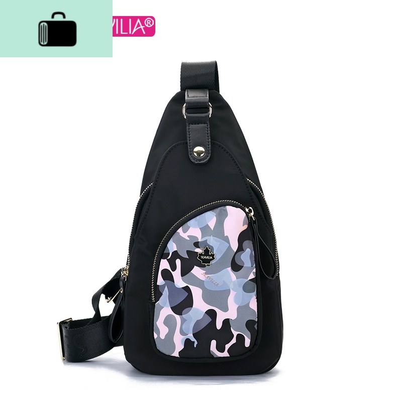 2020新款胸包女斜挎包小包单肩帆布背包女士胸前包旅行运动潮NEW LAKE