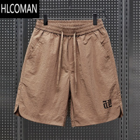 HLCOMAN机能风工装速干短裤男款夏季冰丝薄款中裤宽松美式休闲五分裤子男