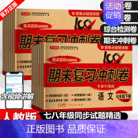 [人教版]语文+数学+英语 九年级 [正版]全套任选初中期末复习冲刺卷100分测试卷上册下册七年级八年级九数学英语物理语