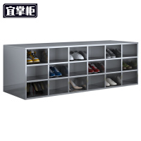 宜掌柜 不锈钢收纳鞋柜 双面36格(304)台