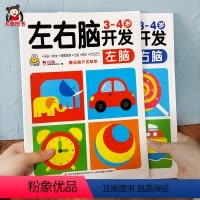 [正版]小婴孩3-4岁左右脑开发智力三岁宝宝早教书籍益智游戏书幼儿园中班小班数学启蒙四岁小孩子学习书本左脑右脑儿童思维