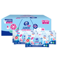 维达多巴胺湿厕纸80片5包囤货装 家用厕所卫生私处清洁擦屁屁专用湿厕纸丢入马桶可冲散(新旧包装交替发货)