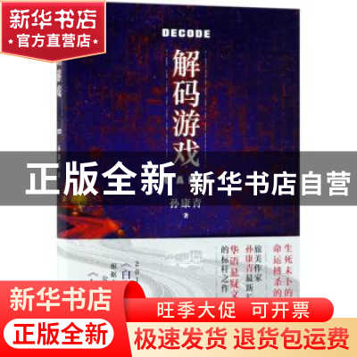 正版 解码游戏 孙康青著 北京十月文艺出版社 9787530217795 书籍