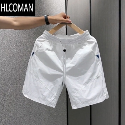 HLCOMAN欧货短裤男2025夏季透气舒适薄款时尚纯色百搭潮流男士休闲五分裤
