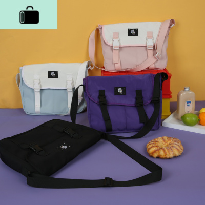 唐糖包袋/帆布包斜挎包包女翻盖防水尼龙百搭ins风大容量单肩挎包NEW LAKE女士单肩包