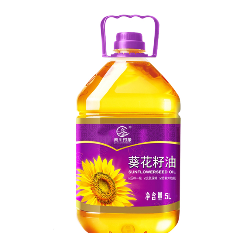 秦川印象葵花籽油5L桶