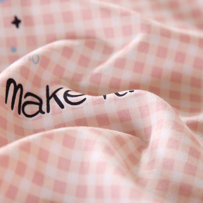 美帮汇少女心风宿舍床上三件套学生寝室单件床单被套2件套枕套单人床