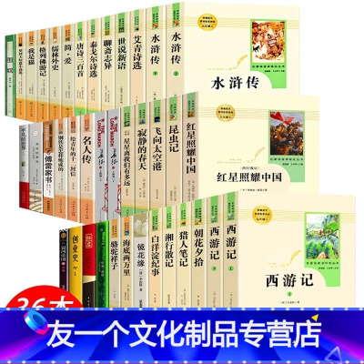 [八年级下册]平凡的世界 八年级/初中二年级 [友一个正版]全36册人教版初中课外阅读书籍 朝花夕拾海底两万里骆驼祥子红