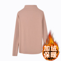 半高领打底衫女士秋冬纯色长袖T恤女新款韩国女装修身显瘦上衣女