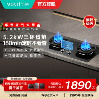 华帝(VATTI)官方家用燃气灶台嵌两用灶具5.0KW火力三环精控均火高热效率一级能效 [三环匀火]i10309D液化气