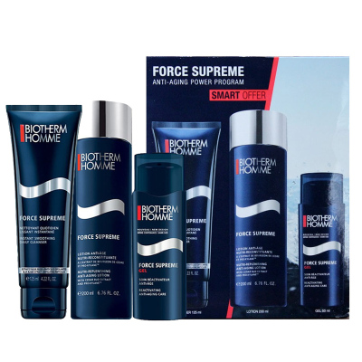 碧欧泉(BIOTHERM)御尊男士蓝钻滋养紧致护肤套装御尊三件套（洁面125ml+爽肤水200ml+乳液50ml）