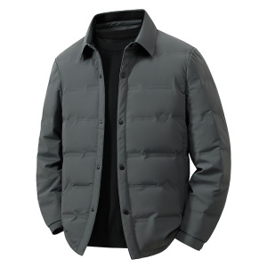 白鸭绒简约轻羽绒服秋冬男士青年短款潮流羽绒服防寒保暖羽绒外套