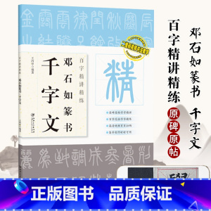 [正版]视频版邓石如篆书千字文 百字精讲精练 王丙申 篆书毛笔书法临摹字帖 原碑原帖单字放大技法解析入门教程书籍 集字