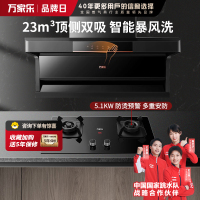 万家乐 油烟机灶具套餐 烟灶两件套AK5+AC5 升级23立方大吸力油烟机 5.0KW燃气灶套装 天然气