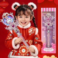 儿童音乐魔法手杖公主发光仙女棒玩具女孩过家家圣诞节礼物3750