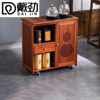 戴劲实木移动茶水柜茶桌边柜泡茶台烧水壶一体边柜单门单抽煮茶电器