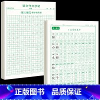 [下册]同步字帖6下+同步作文字帖 [正版]六年级上册练字帖人教版语文字帖同步小学生硬笔书法练字本楷书笔画笔顺儿童铅笔描