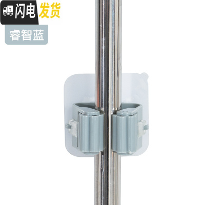 三维工匠挂钩强力无痕免打孔粘钩壁挂粘胶贴墙壁承重厨房挂勾无痕粘贴后 睿智蓝[三个装]