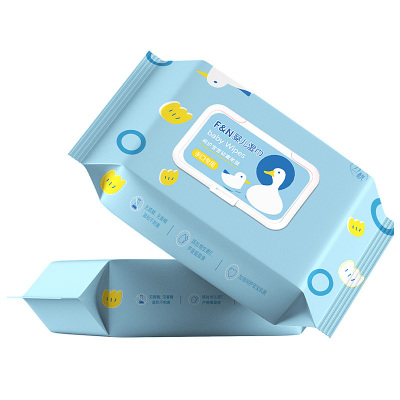 [补贴10%]6包 80抽特价婴儿湿巾纸新生手口专用屁宝宝幼儿童家庭实惠量贩大包装