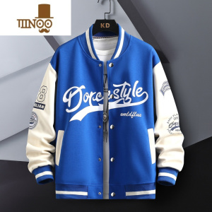 YANXU棒球服外套男13岁15青少年高中初中学生14帅气潮牌大童夹克