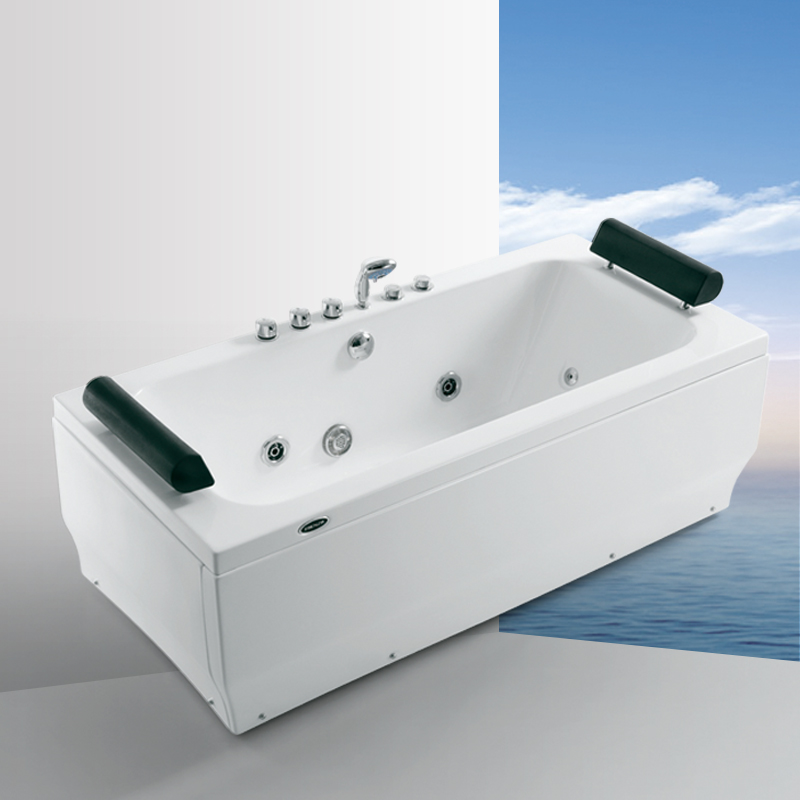 法恩莎(faenza)双人亚克力冲浪按摩大浴缸家用成人情侣洗澡盆fc006