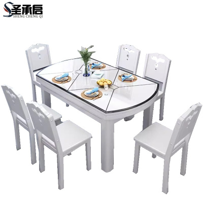 圣承启快餐桌8椅1.35m张