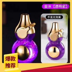 网红指尖旋转陀螺发光葫芦打火机防风充气解压创意个性耐用送男友
