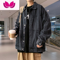七斓复古牛仔外套男韩版潮流痞帅衣服炸街美式工装夹克原宿风外衣