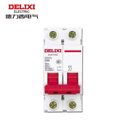德力西空气开关 小型断路器DZ47s C型 2P 40A 单位/个