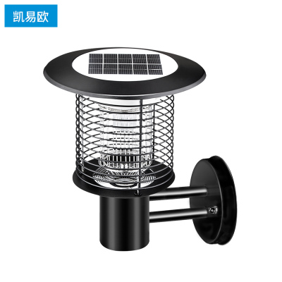 凯易欧（keyeon）灭蚊灯TM-03B壁挂款黑色太阳能灭蚊灯户外庭院花园草坪室外防水捕蚊驱蚊诱虫灯电蚊子神器