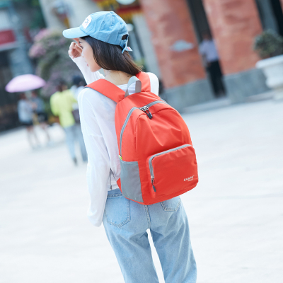 派尼美特书包女轻便皮肤包校园户外小学生双肩电脑背包防水折叠旅行包男潮