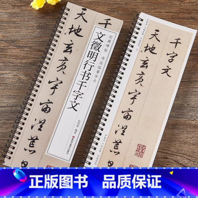 文征明行书千字文字帖 [正版]文徵明行书千字文字帖全文经典碑帖书法临摹字卡原大版墨迹本文征明行书毛笔书法字帖近距离临摹临