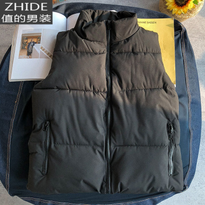 SUNTEK棉马甲男冬季韩版潮流百搭宽松无袖坎肩棉服外套保暖加厚外穿背心马甲/背心