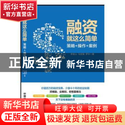 正版 融资就这么简单:策略+操作+案例 李金山,马定强,罗华著