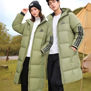 阿迪达斯 (adidas)羽绒服男款女款新款中长款过膝运动外套加厚保暖夹克JG3838 ZP