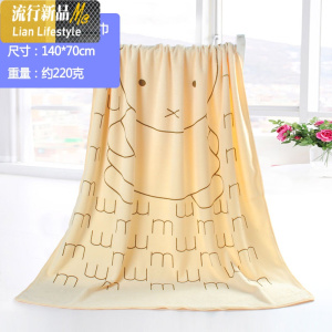 吸水浴巾成人男女家用大毛巾儿童卡通个性比棉速干不毛裹巾 三维工匠