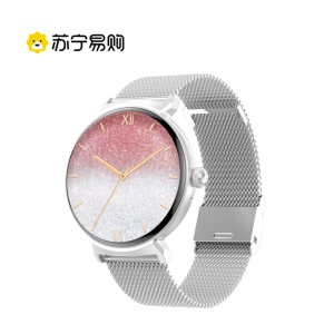 勃睿[苏宁自营]女性智能手表DT4neW遥控拍照蓝牙通话音乐採播放信息提示生理周期提醒APP下载自定义壁纸功能