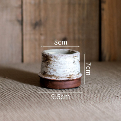 美帮汇复古怀旧几何陶瓷花瓶花器花盆花插装饰摆件创意组合艺术 复古陶瓶(D)底部有孔