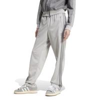 Adidas运动潮流拼色拼接宽松弹力抽绳束脚男裤灰色