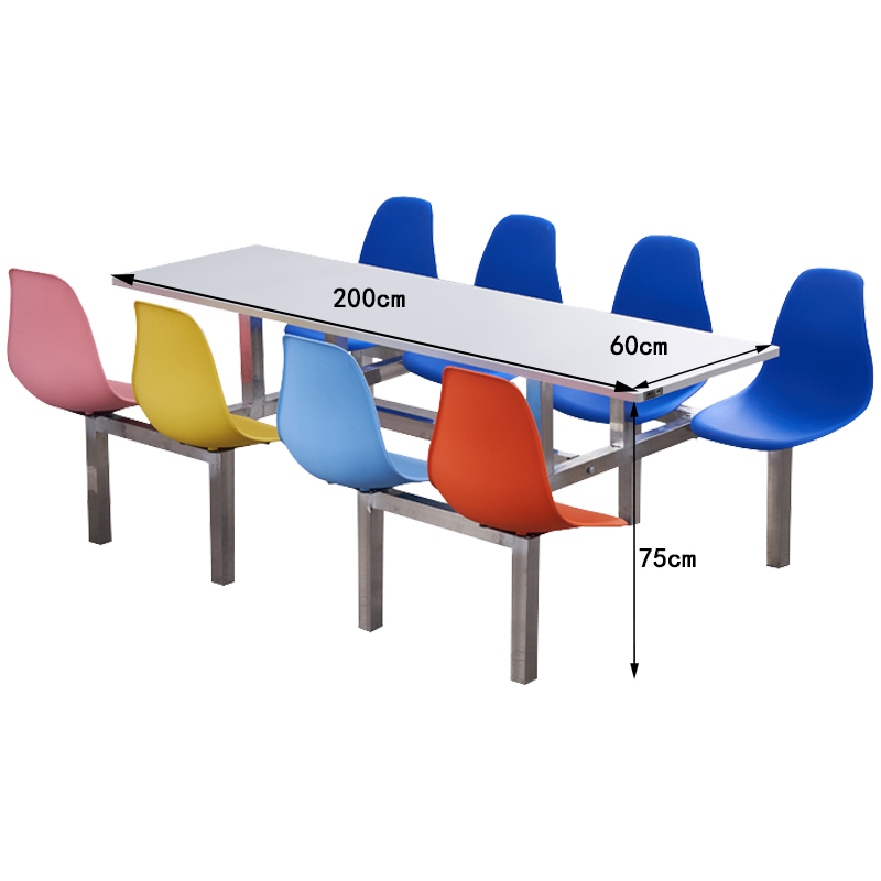 凌迪星八人餐桌2*0.6*0.75m套