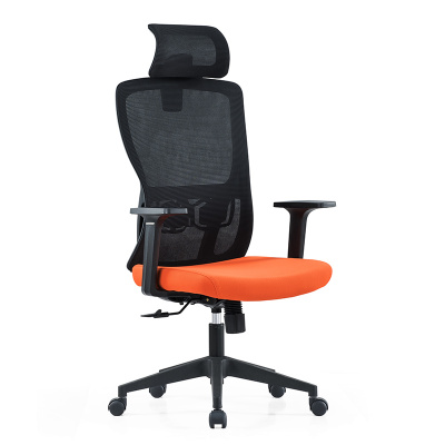 匡大办公椅高级办公椅人体工学电脑椅带头枕T940N1橙色坐垫
