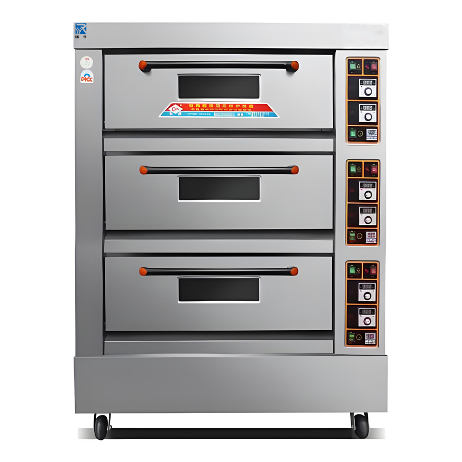 瑞宇牌电脑款三层九盘电烤箱/1680*860*1570mm/380V30kw