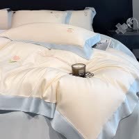 2026夏季水洗冰丝床上四件套丝滑学生宿舍轻奢床单被套三件套