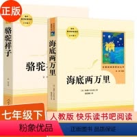 [人教完整版]海底两万里+骆驼祥子 [正版]人教版快乐读书吧七年级下册 骆驼祥子 海底两万里 初一课外比阅读书籍原著老舍
