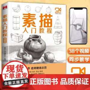 素描基础教程 视频同步教学 画画入门技法书籍美术考级教材成人零基础初学者自学绘画铅笔画手绘临摹本画册全套实用课程