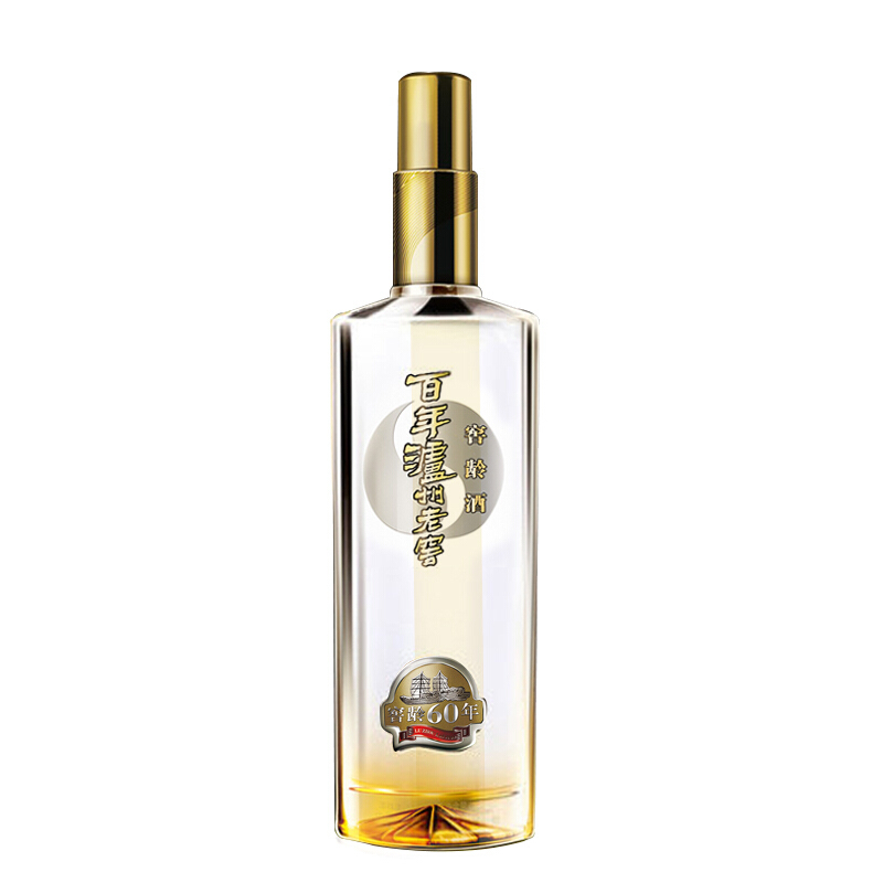 泸州老窖窖龄酒 浓香型白酒 窖龄60年38度整箱装500ml*2瓶 礼袋装