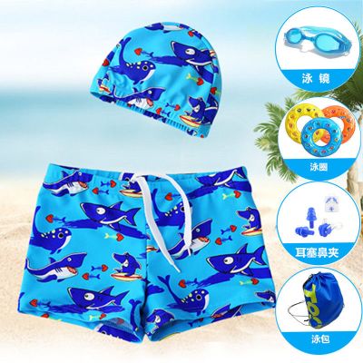 新款儿童宝宝婴儿泳衣男童小童平角温泉泳裤泳装可爱卡通泳装